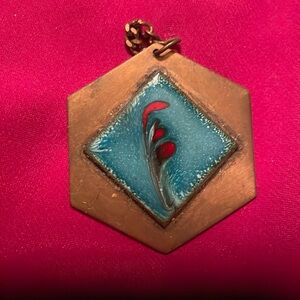 Vintage copper pendant. No chain.